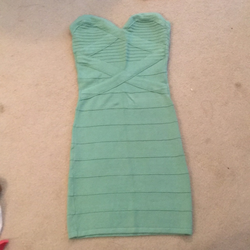Mint green bandage dress